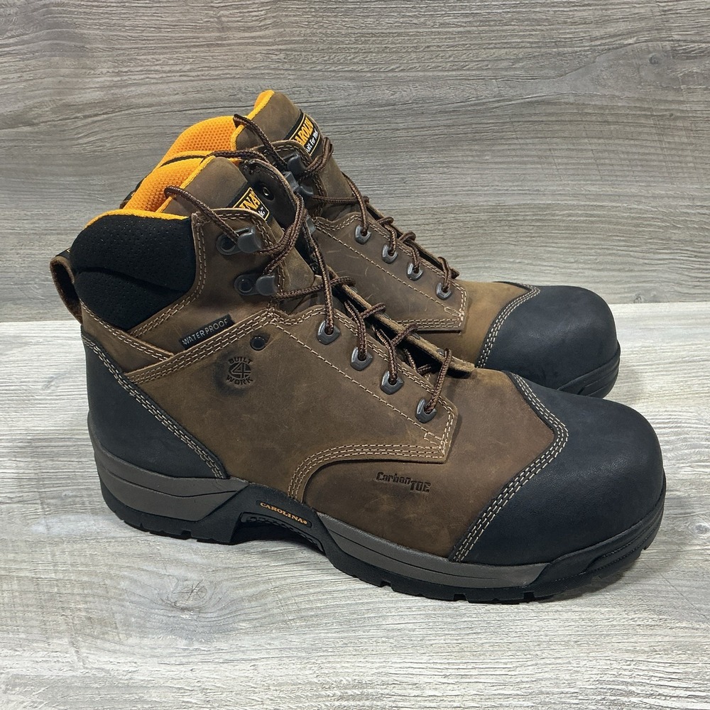 Carolina Bruno Men's 6" Leather WP SD Carbon Comp Toe Work Boots Size 13 D